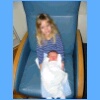 Kara with the baby